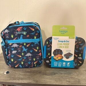 New Bentgo Kids Dinosaur Lunch bag and Lunch Box